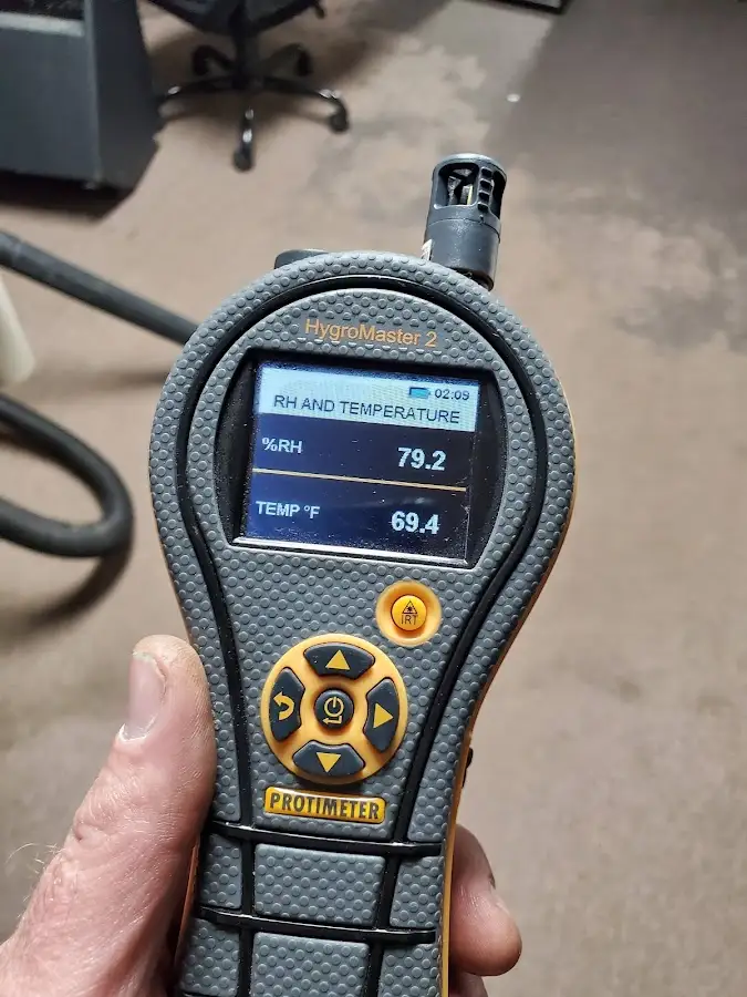 Moisture meter humidity assessment for Fire & Smoke Damage Restoration in Crockett