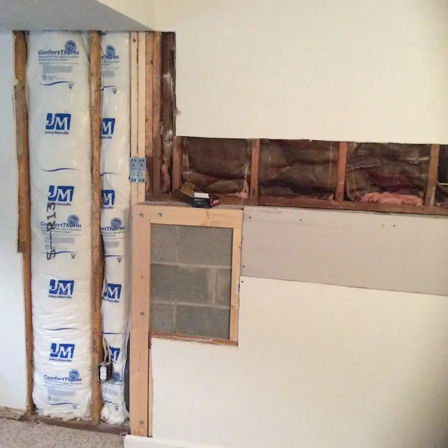 Wall insulation replacement during Odor Removal & Deodorization in Crockett